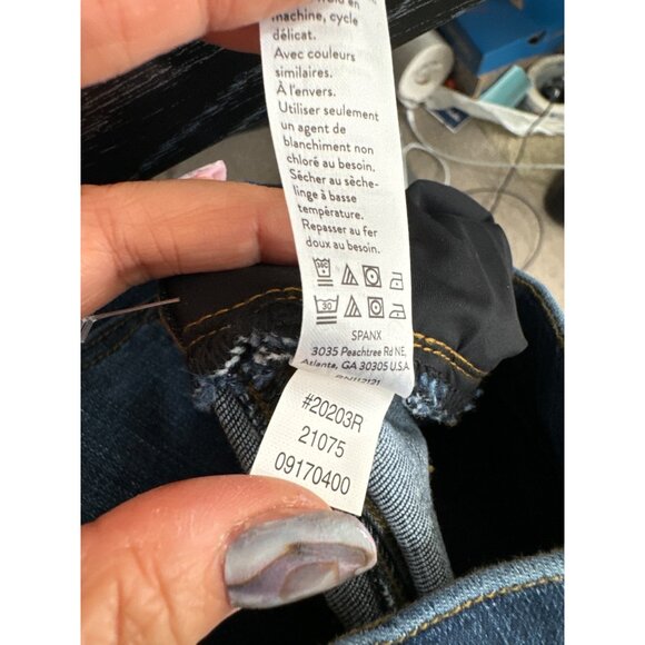 Spanx Distressed Skinny Jeans pull on boho 90s sz S/P - Picture 8 of 8